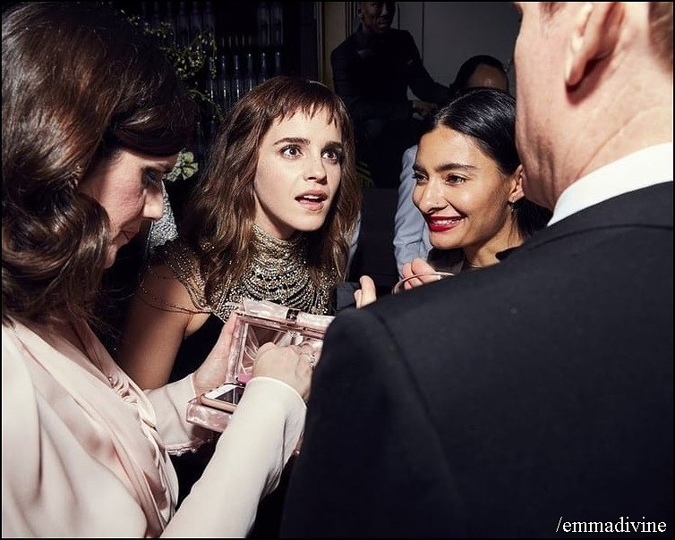Emma en la fiesta de los Oscars 2018