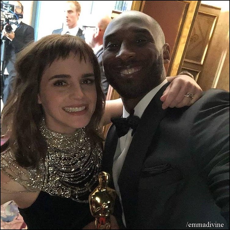 Emma en la fiesta de los Oscars 2018