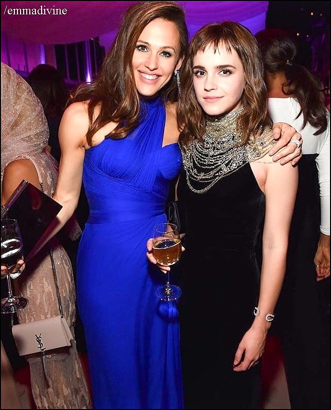Emma Watson en la fiesta de los Oscars 2018