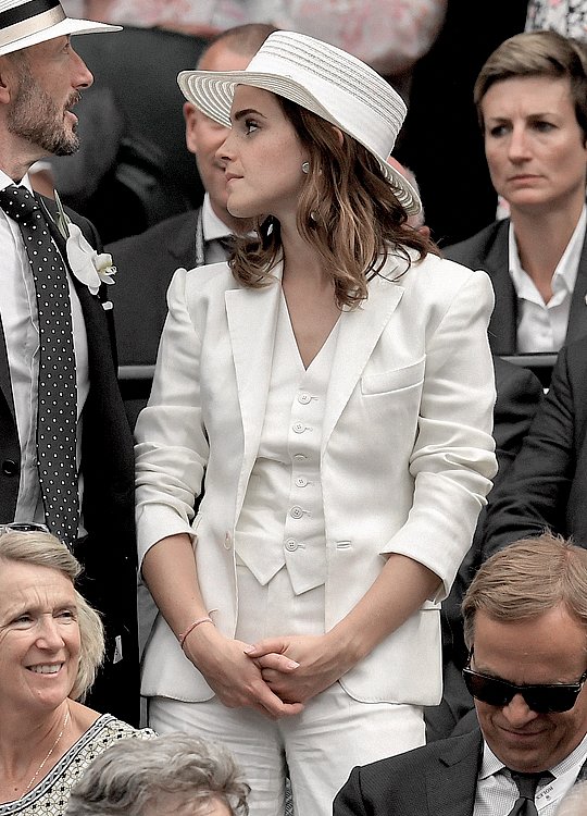 Emma en la final de Wimblendon