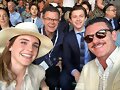 Emma + elenco la Bella y la Bestia en Wimblendon