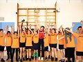 Emma de visita en un colegio de primaria