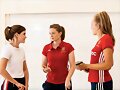 Emma de visita a un colegio de primaria