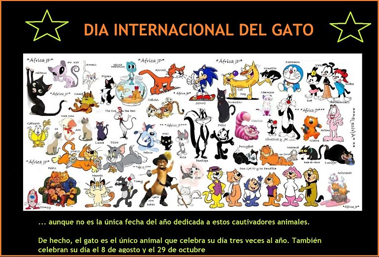 TAL DIA COMO HOY: DIA INTERNACIONAL DEL GAT@ 2º PA