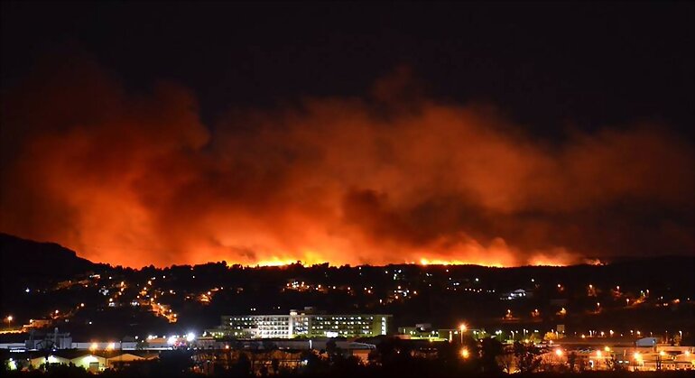 INCENDIO EN MI PUEBLO Y ALREDEDORES