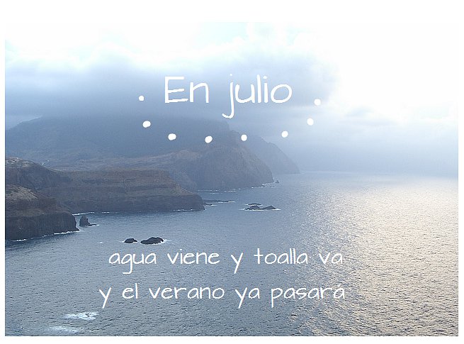 Refranes mes de Julio