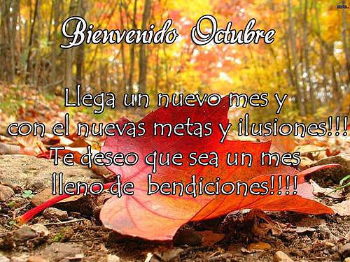 MIS EFEMERIDES PARA OCTUBRE SON...