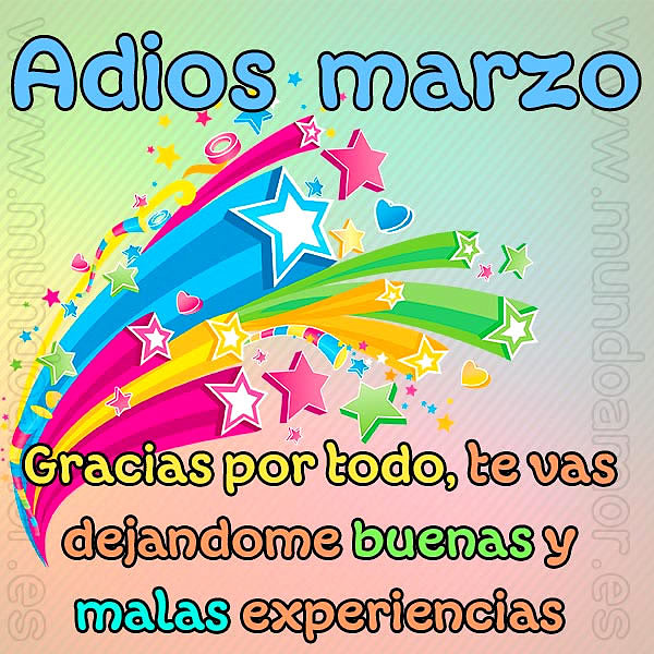 ADIOS MARZO
