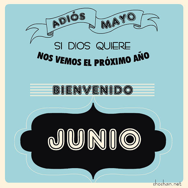 MIS EFEMERIDES PARA JUNIO SON...