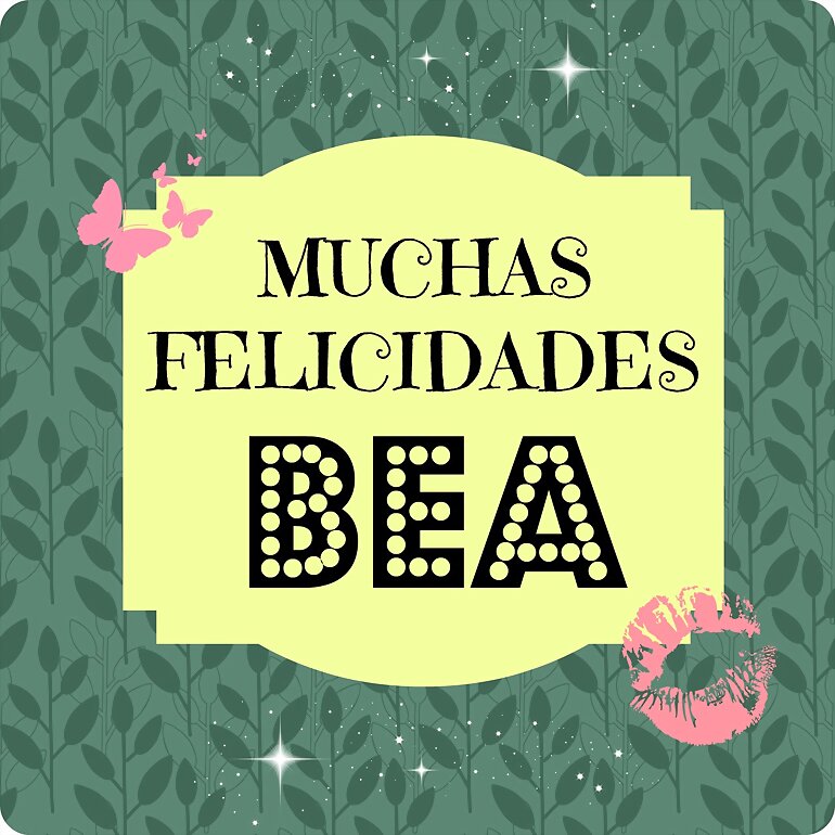 FELICIDADES BEA!!!