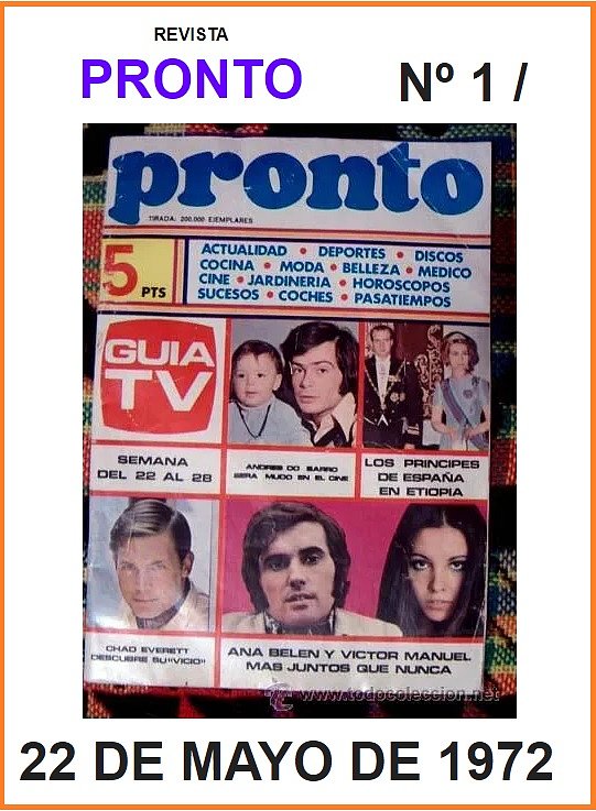 TAL DÍA COMO HOY...  REVISTA PRONTO