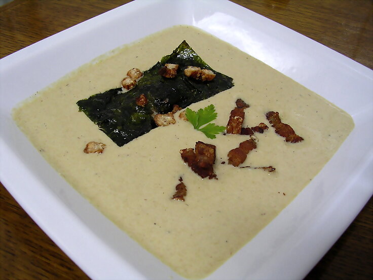 Crema de puerros