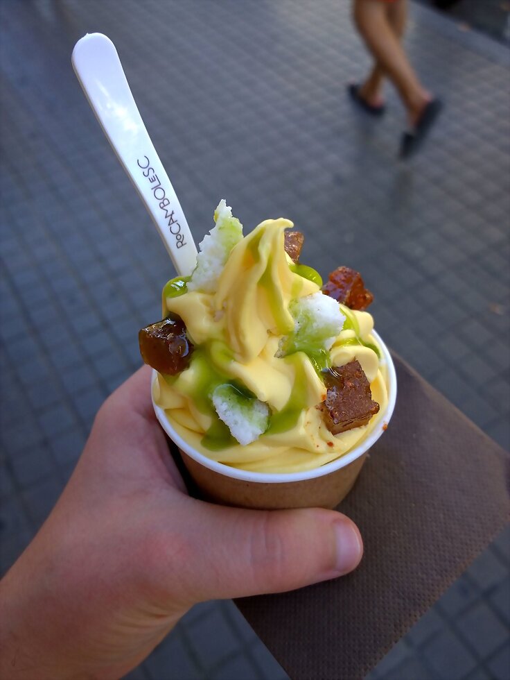 Helado de mango
