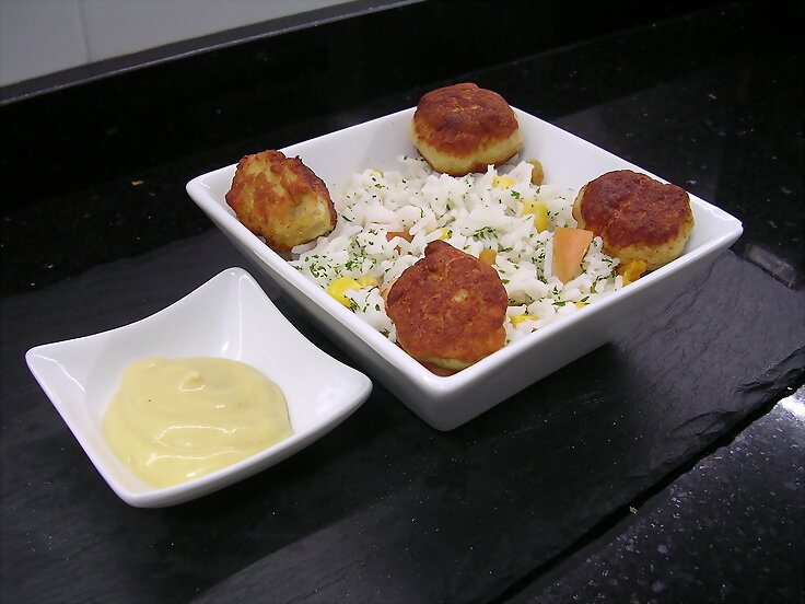 Ensalada con albondigas