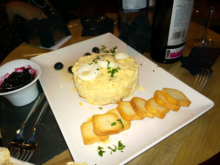 Revuelto de bacalao