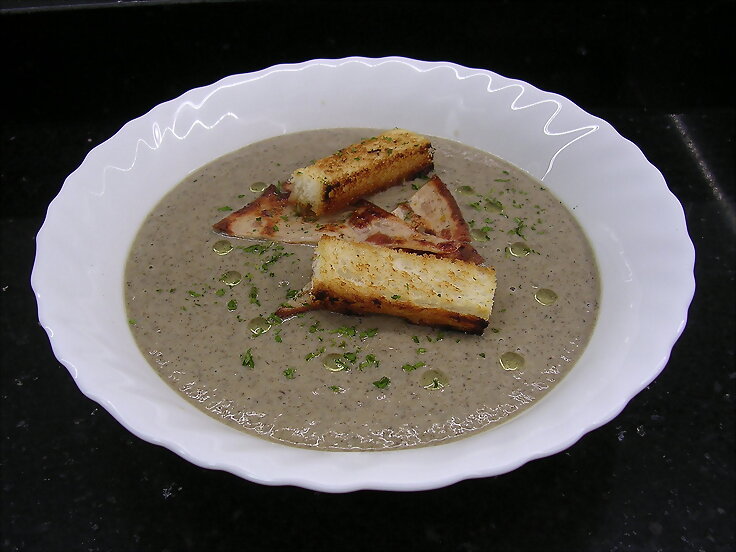Crema de champiñones