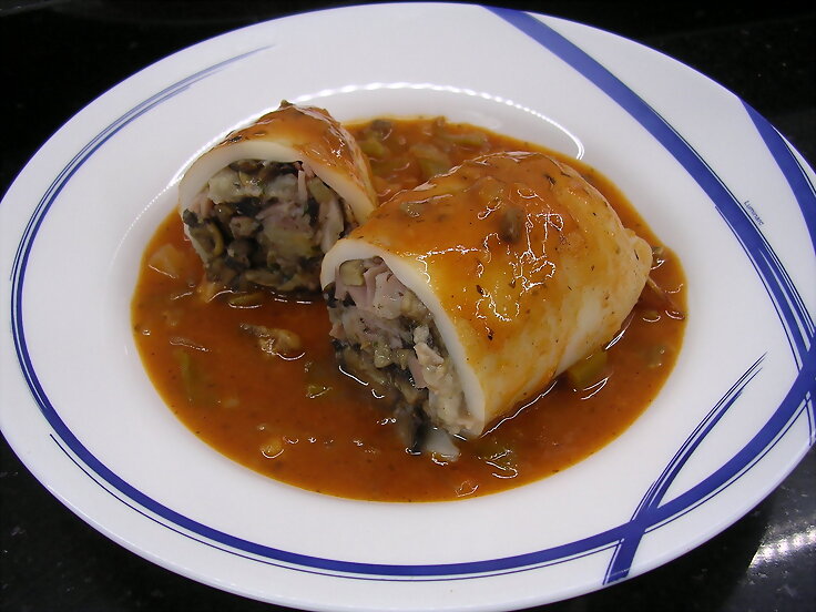 Calamar relleno