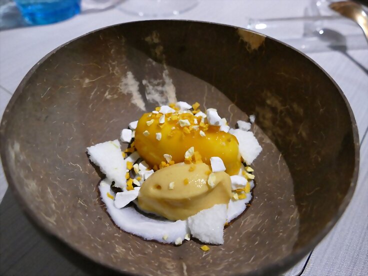 Coco , mango y maracuyá