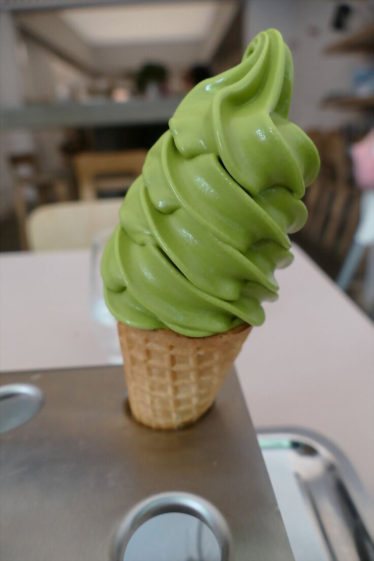 Helado te matcha