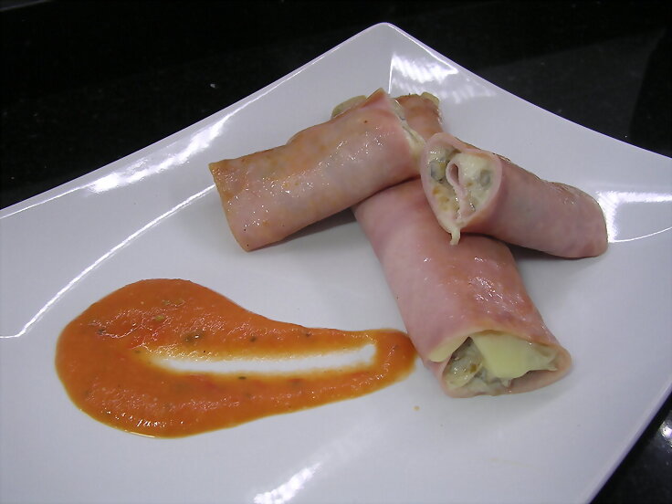 Rollitos de jamon