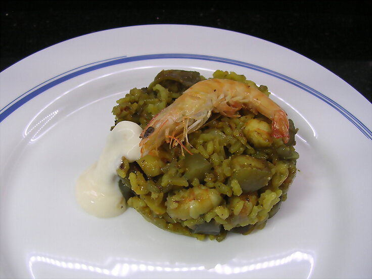 Arroz con sepia