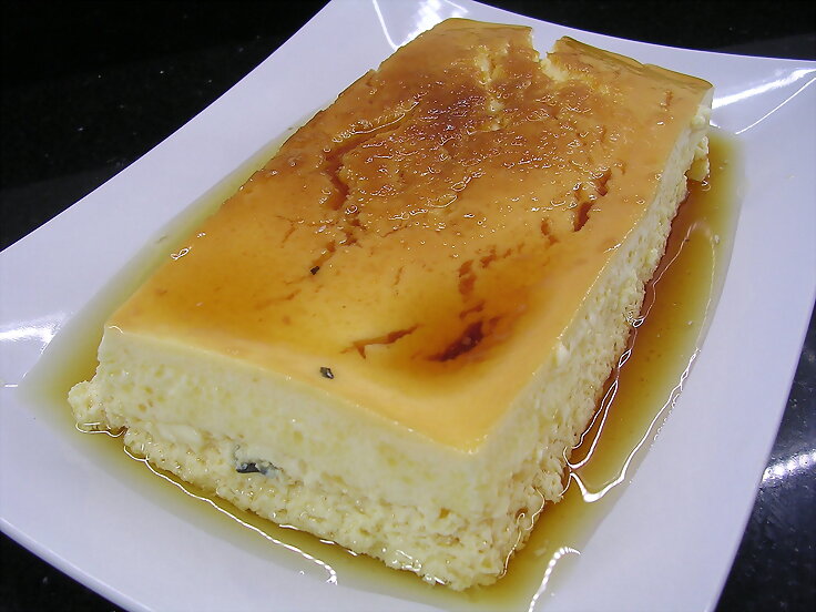 Flan de queso y Limon