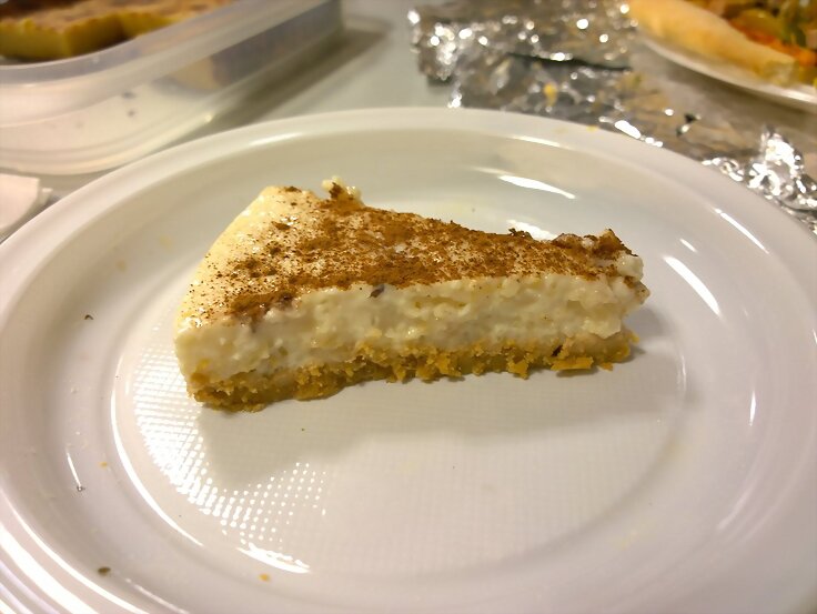 Tarta arroz con leche