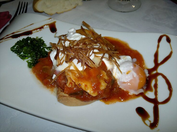 Tosta de bacalao